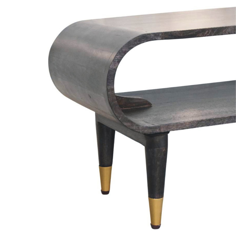 Console Wood Velvet Moka