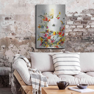 Red Barrel Studio® «Gardenia 11» par Karin Johannesson, art mural en métal