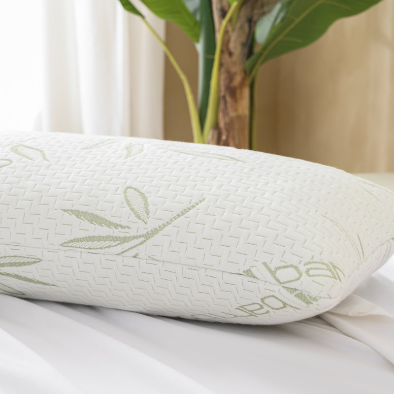 Oreiller de soutien en mousse à mémoire de forme en bambou Wimbledon, Oreiller standard: 28 po x 16 po
