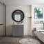 Armoire de base en bois Shaker gris prêt à assembler 36 po x 21 po x 34,5 po Homeibro Cozy Design-1166382367-1166382359