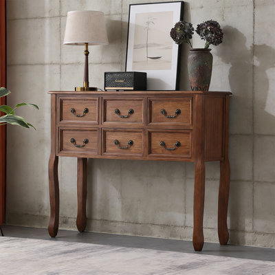 American-style multi-drawer console table
