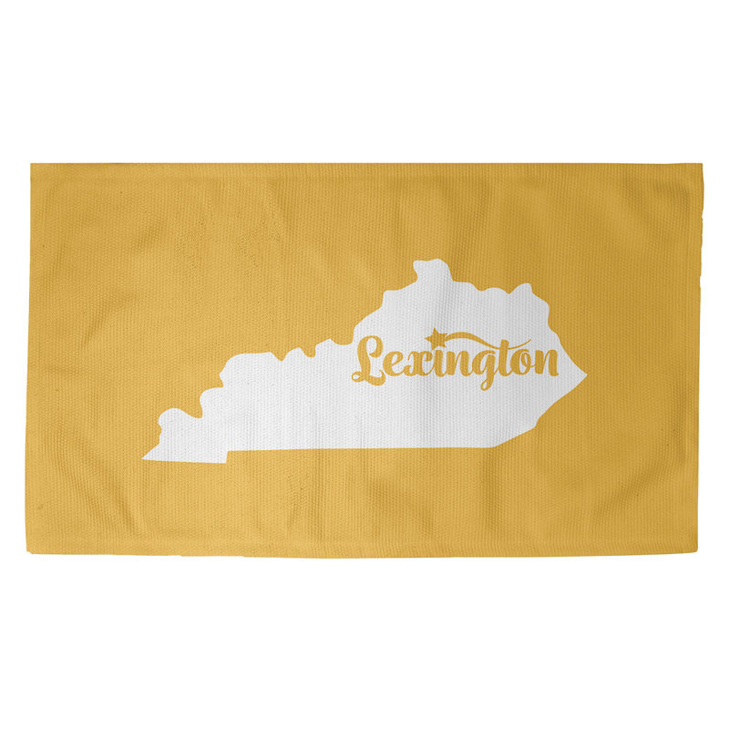 Tapis jaune lexington kentucky, Rectangle 5 pi x 7 pi, Non