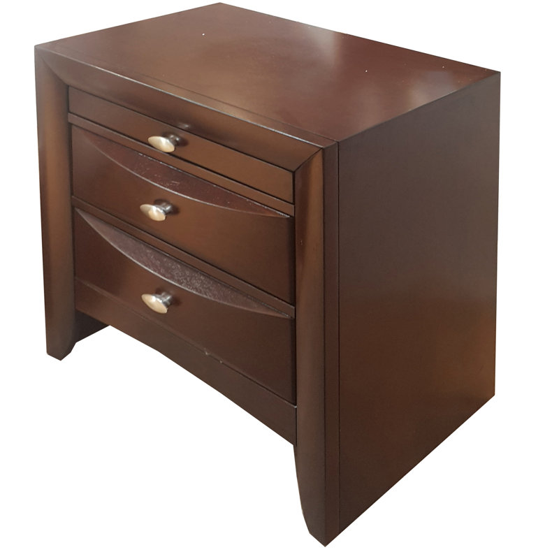 Table de chevet élégante et pratique avec tiroirs