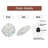 Snowflake-Clock-Face-With - 12'' Modern Glass Wall Clock