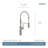 Moen Joric Single Handle Deck-mount Handle Residential Pull-down Kitchen Faucet with Sprayer ( Deck Plate Included )-113755261