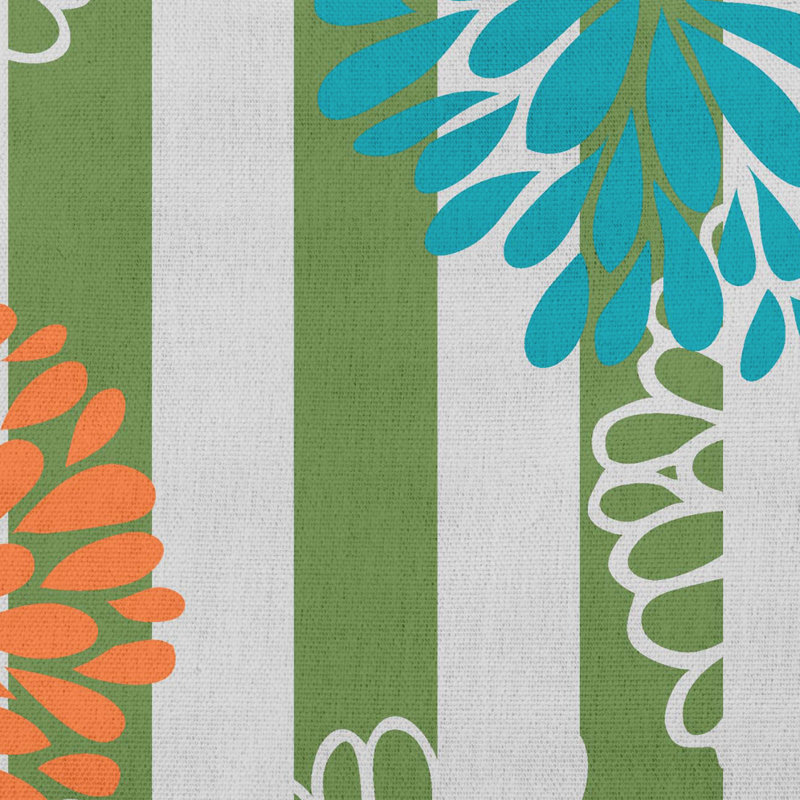 Coussin décoratif d'intérieur/d'extérieur, 20 po x 20 po, Vert