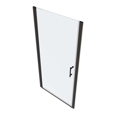 Universal Pivot Shower Door,Open Outside,With 1/4" Tempered Glass