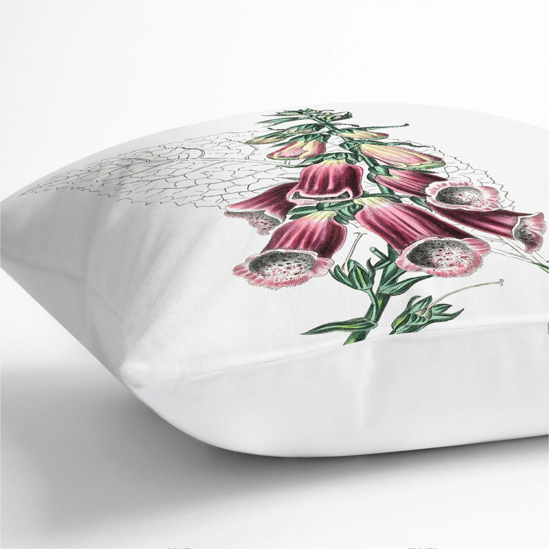 Square Throw Cushion, 55cm H x 55cm W x 20cm D, White