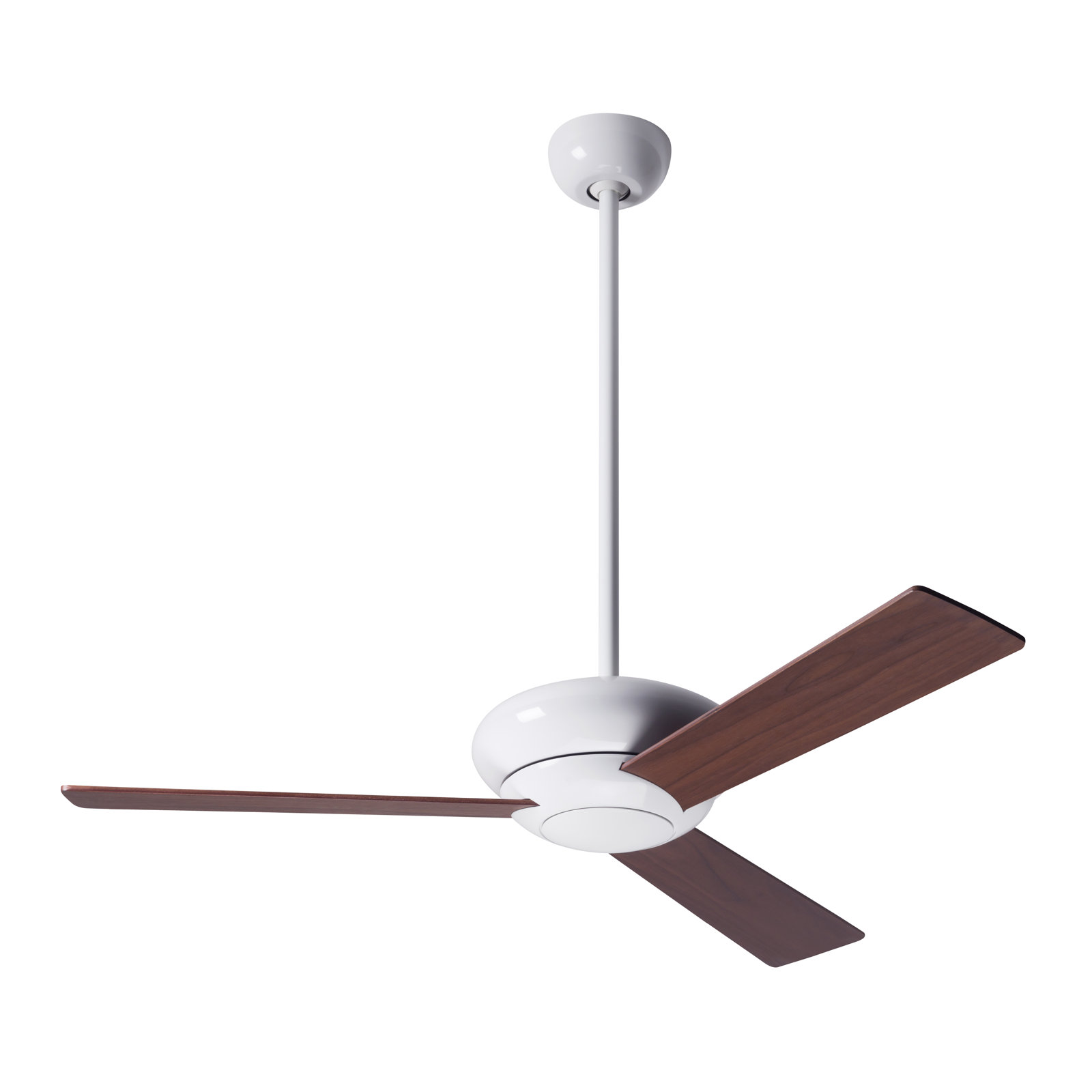 Altus 42'' 3 Blade Ceiling Fan, Gloss White, Fan Speed Control, Mahogany