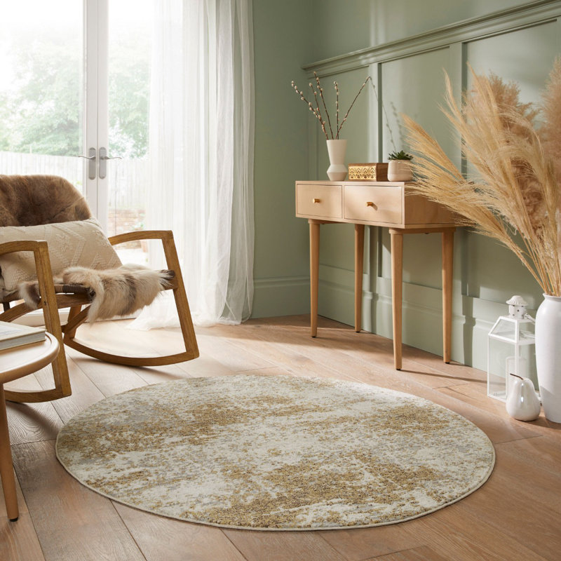 Ankica Abstract Area Rug, Round 130cm