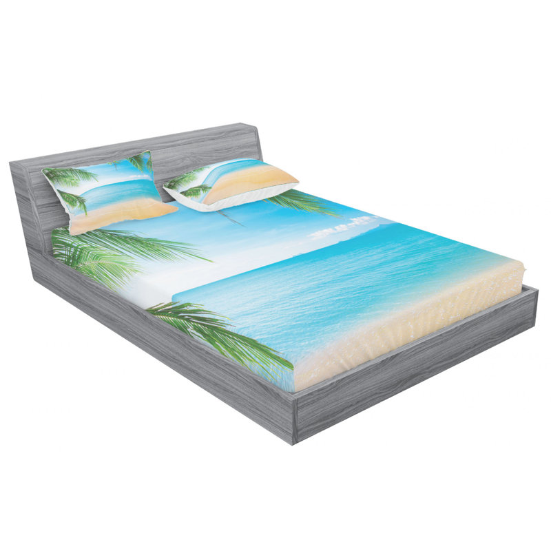 Microfiber Sheet Set, Queen Sheet Set with Fitted Sheet