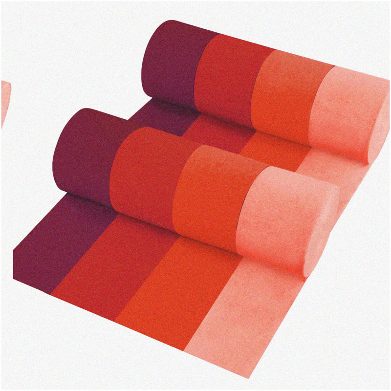 Vintage Newsprint Paper Circle Dot Garland 4 Pack