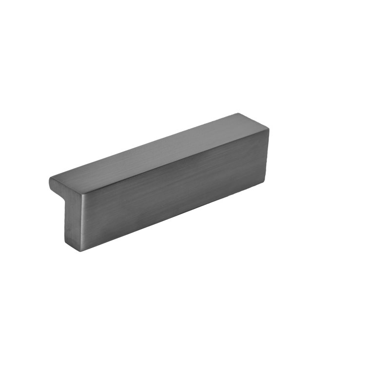 Cabinet Finger Edge Pull, Satin Brass, 1.26"