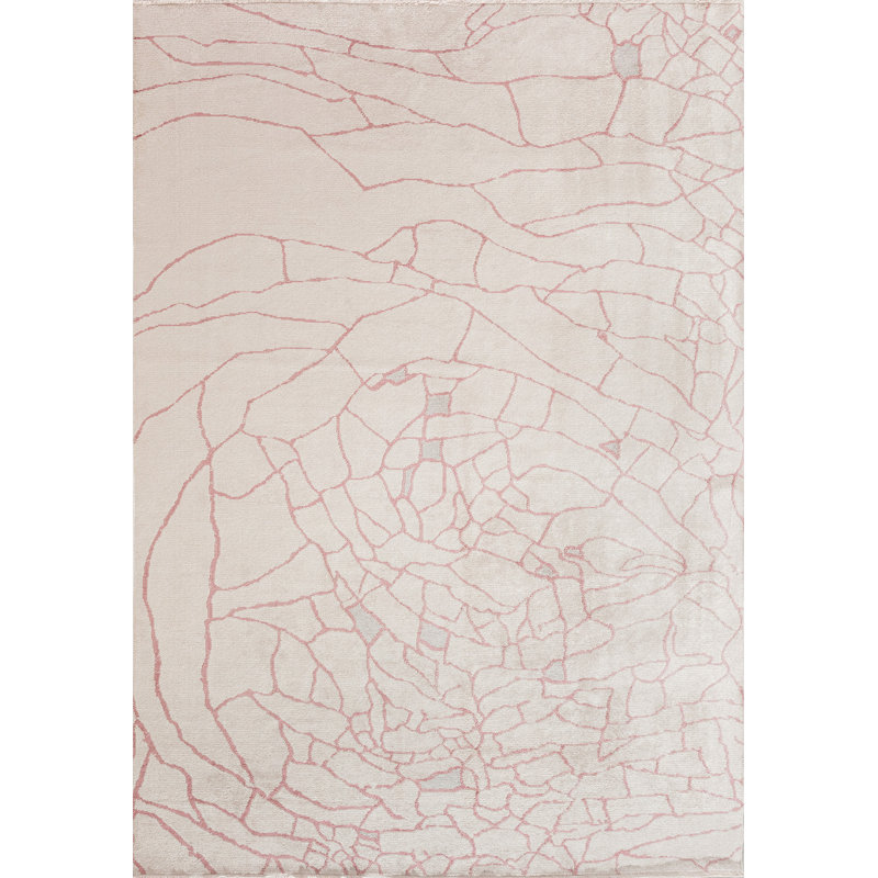 Abstract Web Design Area Rug, Rectangle 6'7" x 9'10"