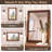 Gwenneth Rectangle Wood Mirror for Bathroom, Solid Pine Wood-878103208-932165482