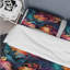 Painterly Damask Colorful Leaves I - Ensemble de housse de couette abstrait-843668582