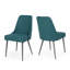 Ensemble de 2 chaises de salle à manger Milin Modern, pieds en fer et dossier incurvé-1500206011-1501993540