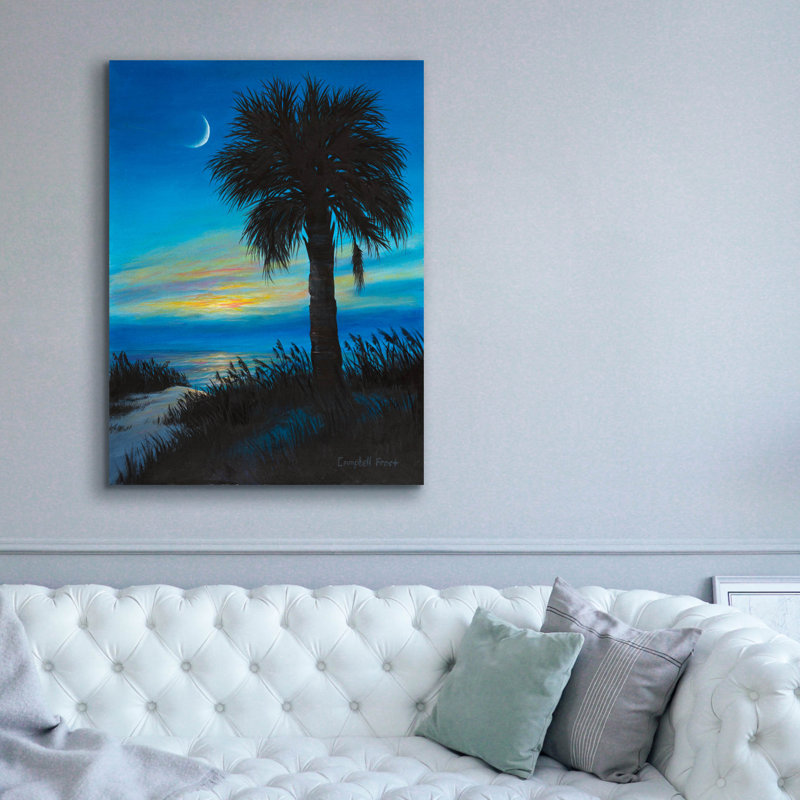  «Palmetto Dusk» par Campbell Frost, art mural sur toile, 40 po x 54 po, H 54 po x l 40 po