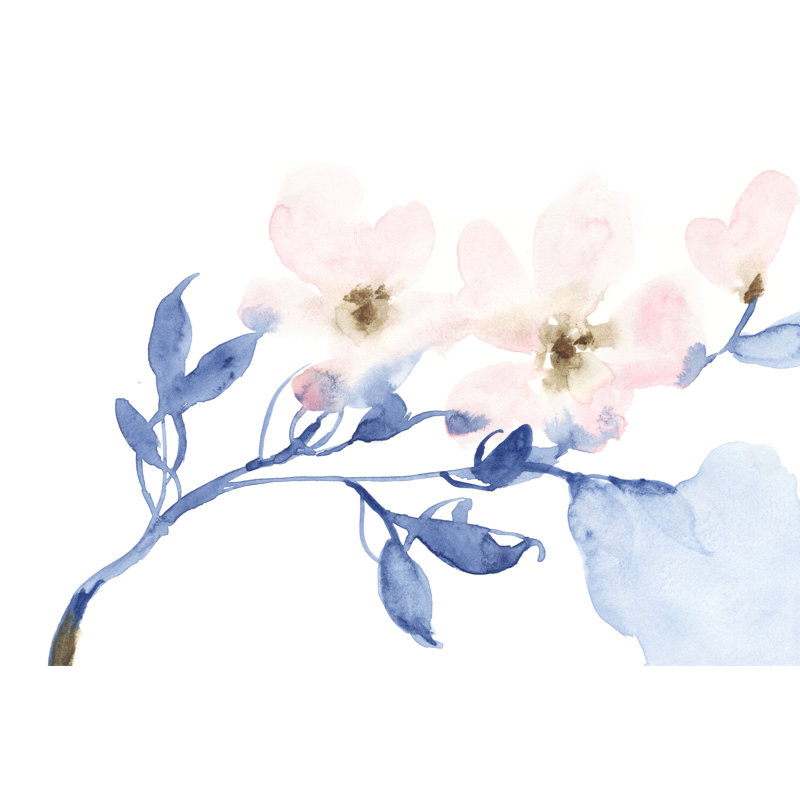 Cherry Blossom Light II by Jennifer Goldberger - Painting, 20 cm H x 30 cm W, Wrapped Canvas