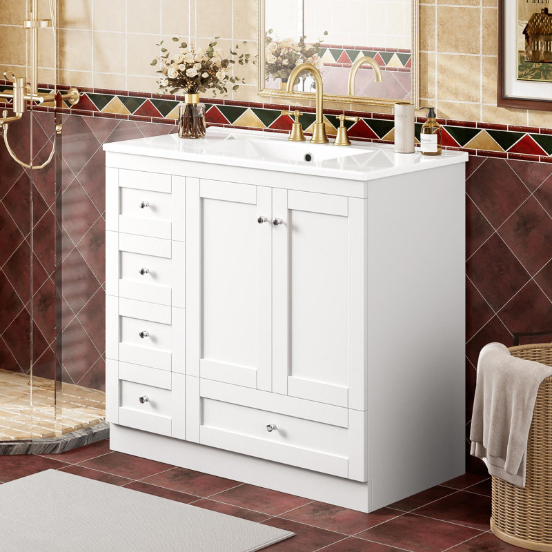 Meuble-lavabo 36 po avec lavabo en céramique