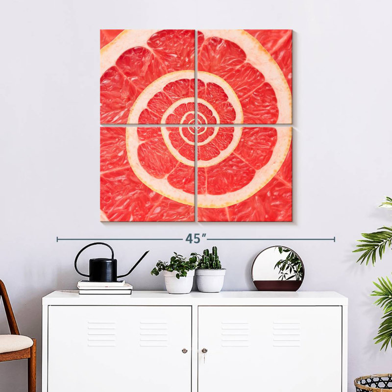 Spirale de pamplemousse fraîche Yarlin, H 32 po x l 32 po