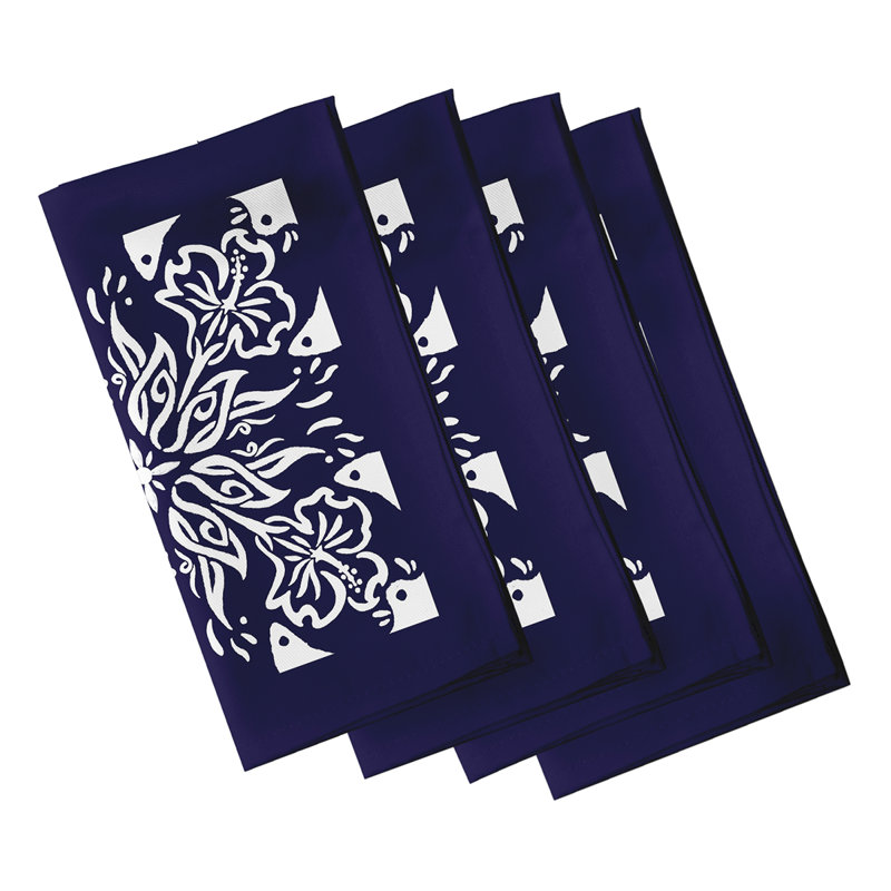 Ensemble de serviettes de table 22 po Aeryn 3, Bleu marine