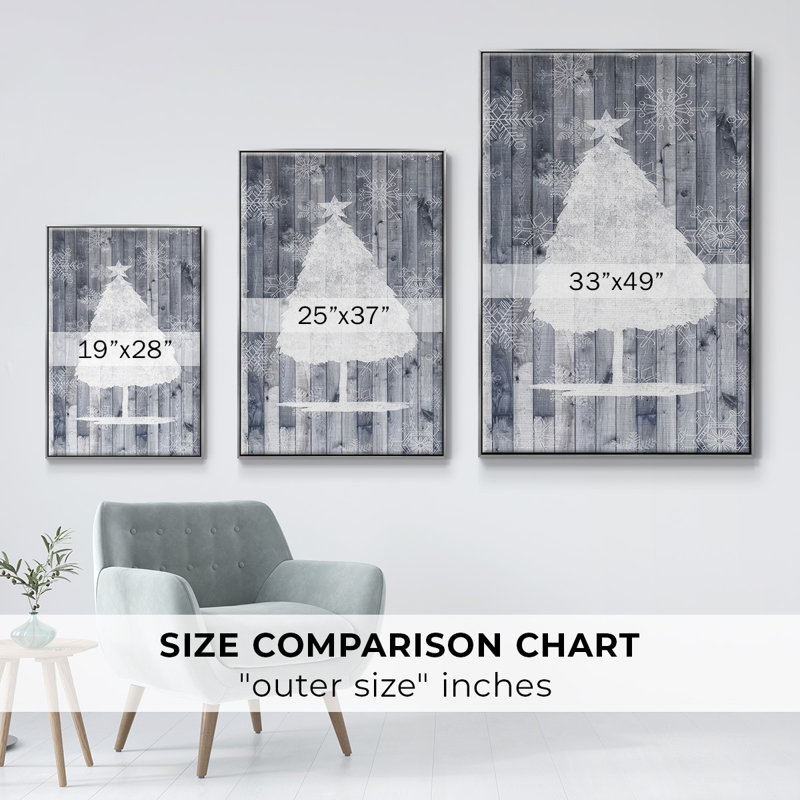 Soph Sophical Christmas Collection B - reproduction sur toile avec cadre flottant, H 25 po x l 17 po x P 1,5 po