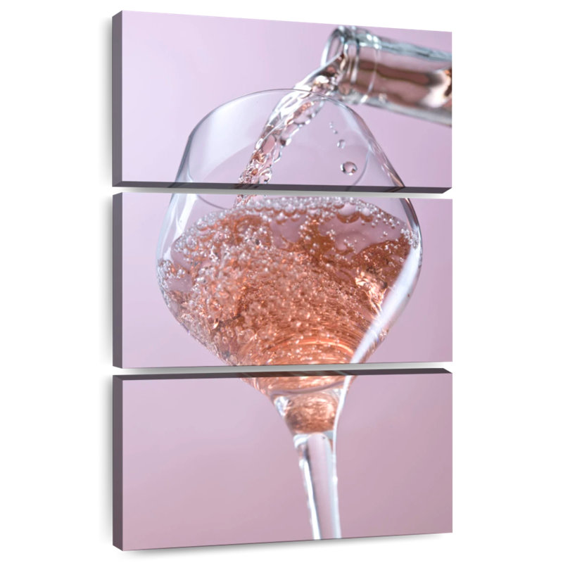 Vin rosé Yarlin, H 50 po x l 32 po