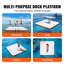 Plateforme de quai gonflable 7 x 7 pi, tapis de quai flottant antidérapant