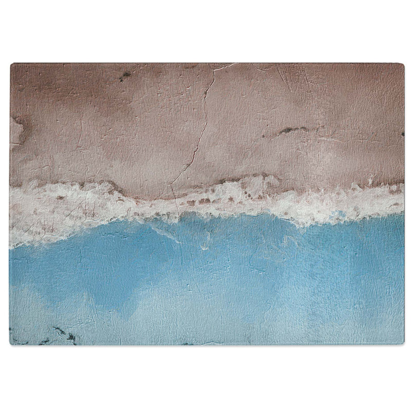 Tempered Glass Beach in Cancun Mexico Chopping Board, 28.5 cm W x 20 cm L