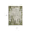 Tapis extérieur lavable abstrait vert olive et ivoire 8 pi x 10 pi