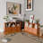 Bookcase With With 3 Cubbies And 3 Cabinets
