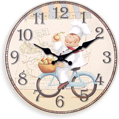Farmhouse Wall Clocks Battery Operated 16 Inches Or Larger Decorative Wall Clock For Kitchen Round Wall Clock Silent