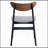Contemporary 5Pc Dining Set Black And Walnut Finish Table And 4 Side Chairs Padded Seat Wooden Kitchen Furniture