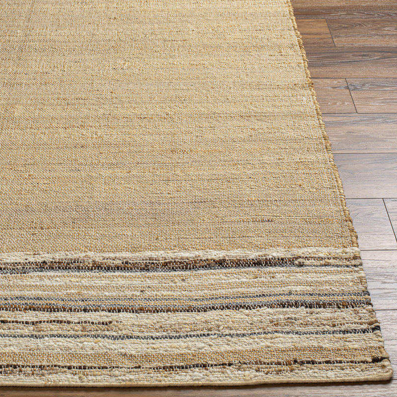 Striped Area Rug in Camel, Rectangle 2' x 3', Camel