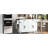 Large Kitchen Island With Power Supply And Drop Leaf, 53.5"X28.32"X36.5", White Cabinet Brown Wood Grain Top For Dining Room Leaf Outlet, 53.5''W X 28.32''D 36.5''H, Ample Storage Space, Charm,-216825974