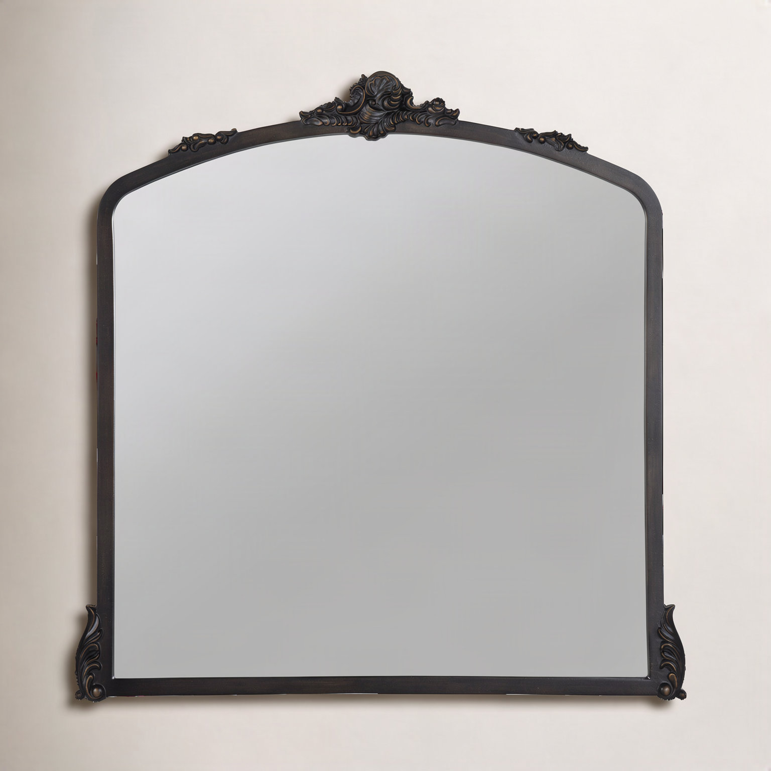 Aticus Metal Arch Mirror, 39" x 37.75", Oil Rubbed Bronze