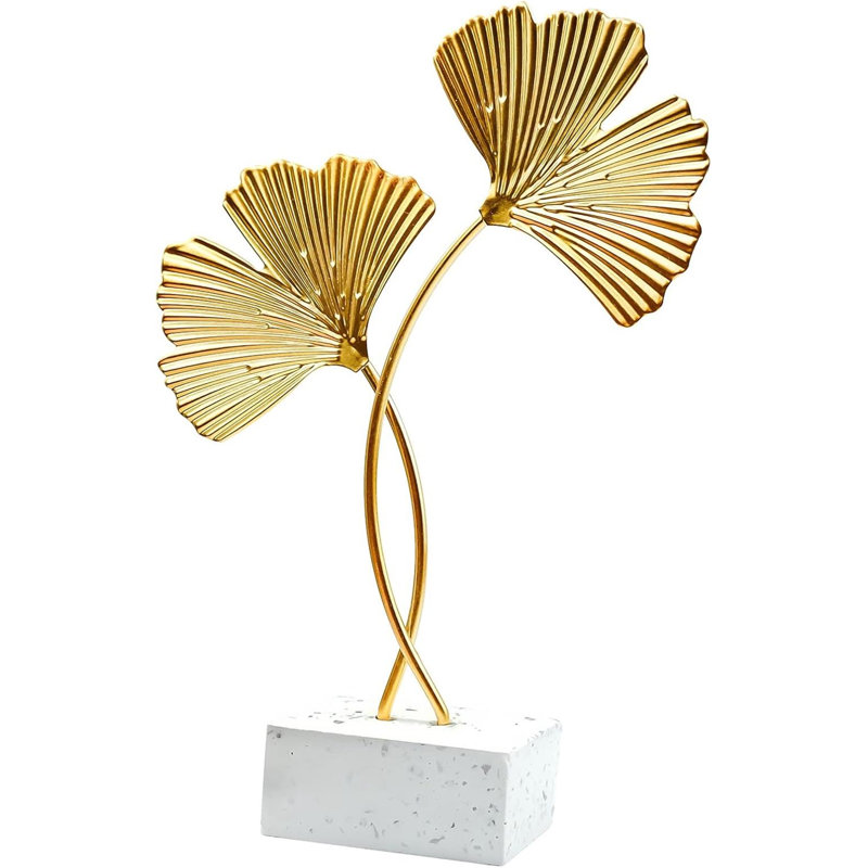 Metal Ginkgo Leaf Decorations