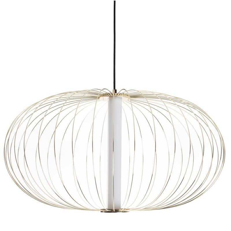 Winifred 1 - Light LED Pendant, Gold, 15" H x 28" W x 28" D