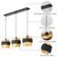 3 - Light Matte Black Drum Pendant