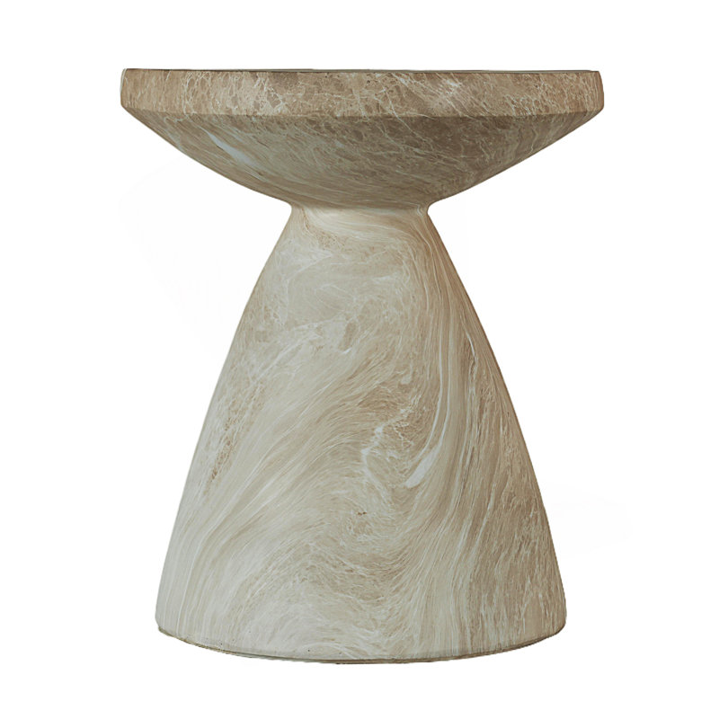 Outdoor End Table, Tree Stump Garden Stool
