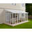 Palram - Canopia SanRemo 10' x 18' Acrylic Aluminum Enclosed Patio Gazebo with Polycarbonate Roof Panel All-Season Outdoor Room with Screen Doors in White-98457857