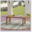 Table de salle à manger d'extérieur extensible en bois d'acacia avec plateau à lattes résistant aux intempéries pour des réceptions polyvalentes sur la terrasse.
