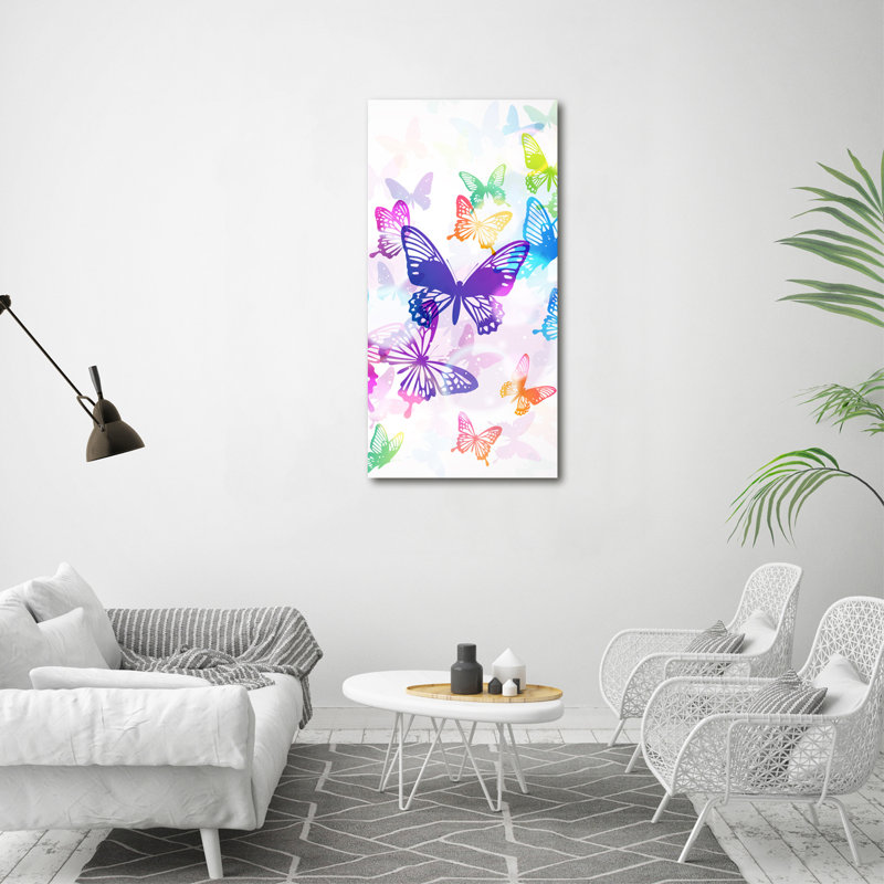 Colorful Butterflies - Wrapped Canvas Print