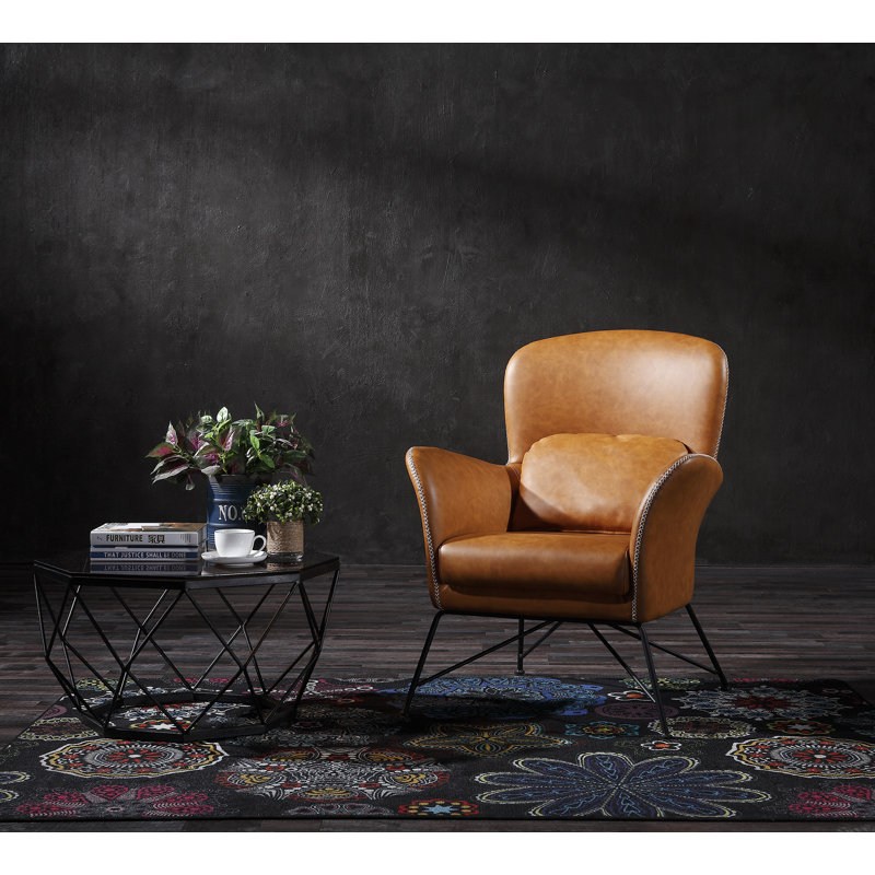 Adan Leather Reception Chair