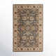 Arden Floral Handmade Tufted Wool Charcoal/Light Beige/Yellow Area Rug