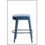 Tabouret de bar rembourré sans dossier en tissu - siège rembourré confortable avec pieds et repose-pieds robustes, siège peu encombrant pour îlot de cuisine, comptoir de salle à manger et pub, 2 ensembles-1199830121