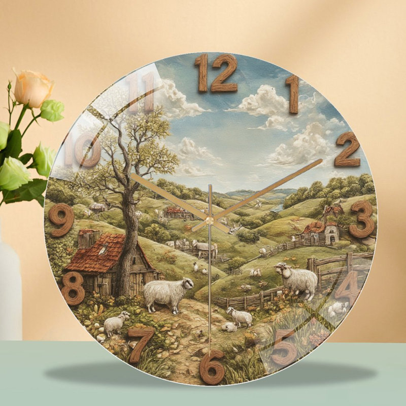 Horloge murale Sheep Farm
