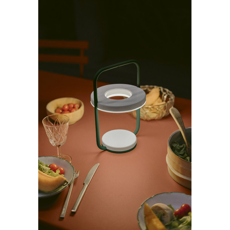 Ulli LED Outdoor Table Lamp, Cedar Green