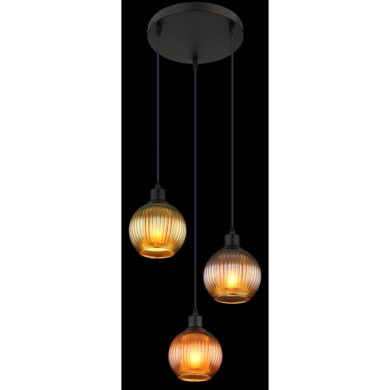 Meno 3 - Light Matte Black Pendant